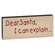 Dear Santa… Stenciled Block - 3 Asstd.
