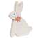 Distressed White Wood Flower Bunny - 3 Asstd.