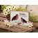 3 Set - Distressed Chunky Wooden White Daisy Sitters