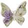Wooden Vintage Floral Butterfly Sitter - 3 Asstd.