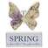 2 Set - Vintage Floral Butterfly & Block Sitters - 3 Asstd.