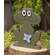 Rustic Wood Smiling Flower Frog Sitter 38280;