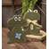 Rustic Wood Smiling Flower Frog Sitter 38280;