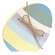 Dots & Stripe Wooden Easter Egg Sitter with Jute Bow - 3 Asstd.