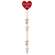 7 Piece Set - Grandma's Little Squeakers Heart with Mouse Name Hangers