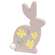 3 Set - Wooden Deco Pattern Bunny Sitters
