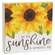 Be the Sunshine Sunflower Square Box Sign - 2 Asstd.