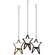 Whimsical Tealight Star - Hanging (Timer) - 3 asst.