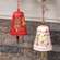Yuletide Greetings Papier Mache Bell Hanger, 2 Asstd. 60517Yuletide Greetings Papier Mache Bell Hanger, 2 Asstd. 60517;