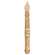 Burnt Ivory Taper Candle - 9"