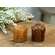 Mini Dripped Timer Pillar with Wick - Burnt Mustard