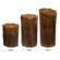 Burnt Mustard Drip Timer Pillar - 7" x 3"