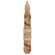 Burnt Ivory Candy Cane Timer Taper - 6"