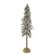 Snowy Bristle Pine & Boughs Tree w/Burlap Base, 45" QE152548;