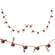 Joyful Red Jingle Bell Garland, 5 ft SA112563;