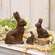 Resin "Chocolate" Bunny - Medium
