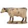 Antiqued Resin Holstein Cow Figurine