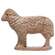 Antiqued Resin Sheep Figurine