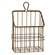 Rustic Gold Metal Wall Basket -