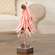 Pink Glittered Foamy Needle Pinecone Tree, 8"H 18464;