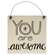 Best To You Wood Ornament, 3 asst
