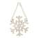 Wooden Snowflake Beaded Ornament -