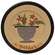 Gather and Blessed Floral Plate - 2 asst