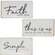Faith Over Fear Rectangular Block - 3 asst -
