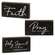 Pray More, Worry Less Wooden Block -