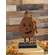 Primitive Wooden Smiling Jacko on Base