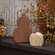 2 Set, Mini Engraved Distressed Wooden Pumpkin & Gourd Sitter
