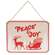 Peace & Joy Reindeer & Sleigh Wooden Sign 38649;