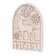 Noel Deer & Snowflakes White Glittered Arch Sitter 38772;