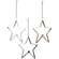 Star 4" Taper Holder - Stoneware Colors - 3 asst - 46353;
