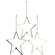 Star 6" Taper Holder - Stoneware Colors - 3 asst - 46354;
