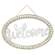 Distressed Beaded Welcome Wall Sign -