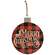 Merry Christmas Buffalo Check Ornament - 70037;