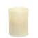 White Dripped 4" Timer Pillar Candle - Amber Light