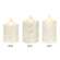 Rustic White Pillar Candle - 3" x 2"