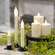 Rustic White Pillar Candle - 3" x 2"