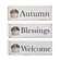 Welcome, Autumn, Blessings Block, 3 asst -;