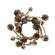 Icy Pinecone & Sleigh Bells Candle Ring, 2" SA112566;