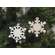 Wood Snowflake Ornament, 2 Asstd.