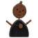 Distressed Wooden Wobble Head Jacko Sitter