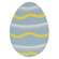 Glittered Blue Easter Egg Accent/Planter Stake 38399;