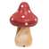 Red & White Dotted Wooden Mushrooms, 3/Set 38432;