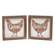 Welcome Queen Floral Chicken Framed Sign, 2 Asstd. 38443;