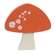 Mini Chunky Floral Mushroom Sitters, 3/Set 38552;