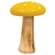 White Dotted Yellow Wood Mushrooms, 2/Set 38567;