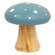 White Dotted Blue Wood Mushrooms, 2/Set 38568;